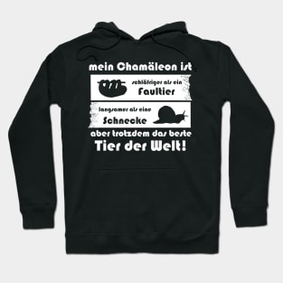 schläfriges Chamäleon Leguan lustiger Spruch Hoodie